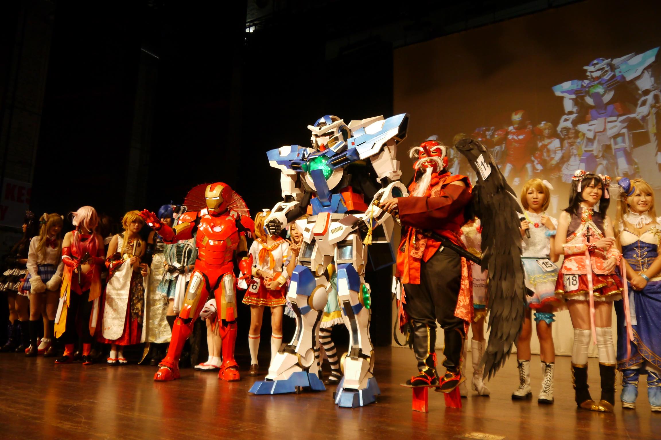 Otaku-Otaku You'll see lots of Gundam-people around.